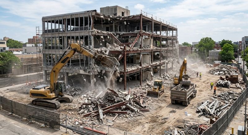 Commercial Building Demolition in Sacramento, CA