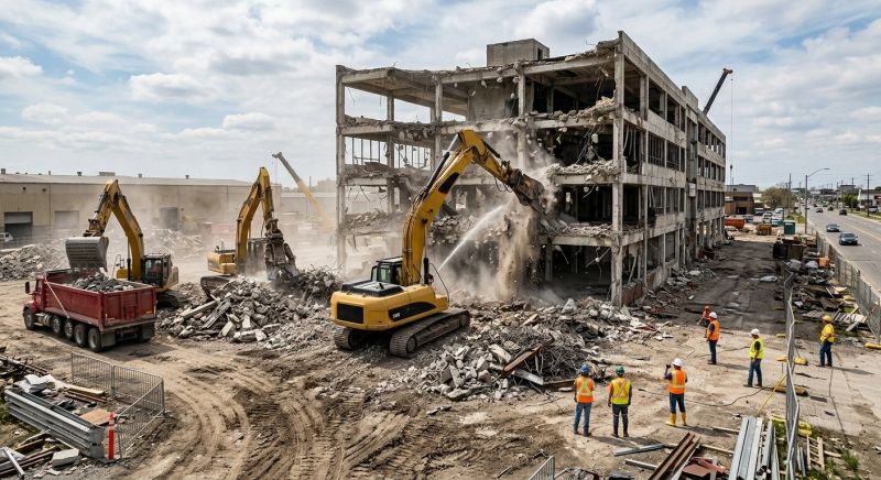 Commercial Site Demolition in Katy, TX