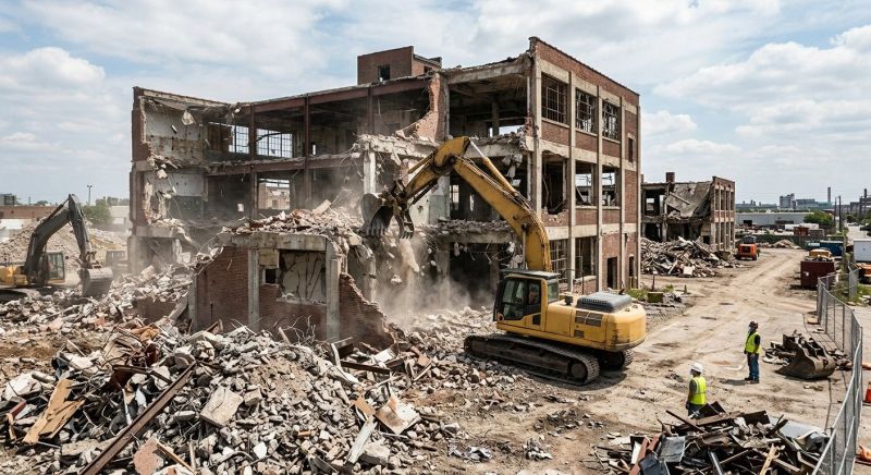 Factory Demolition in Katy, TX