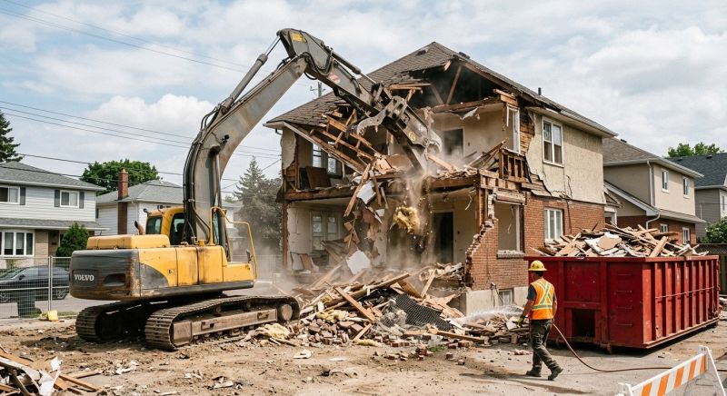 House Wrecking in Cypress, TX