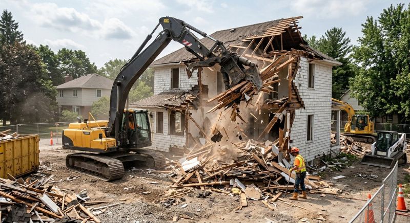 House Wrecking in Old Bridge, NJ