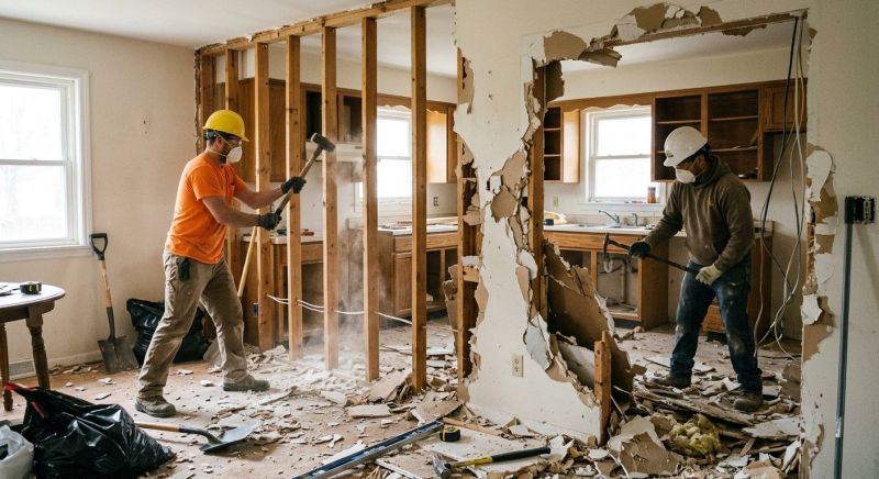 Kitchen Wall Demolition in Frederick, MD