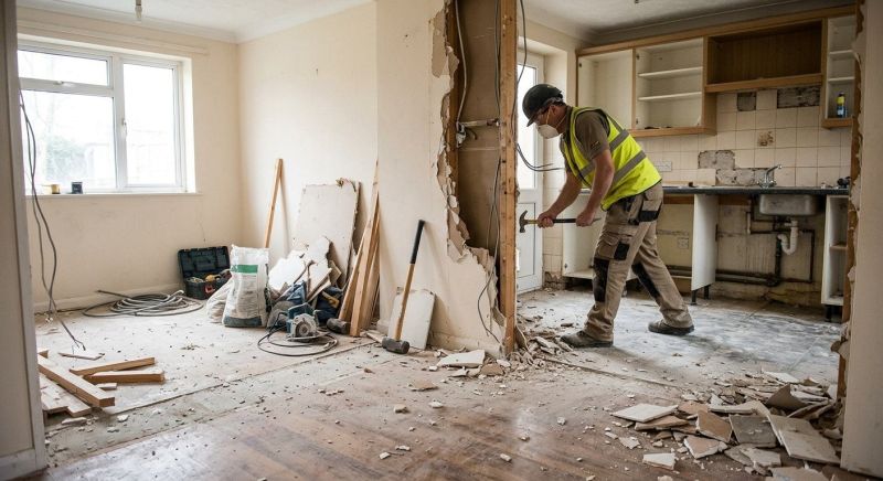 Kitchen Wall Demolition in Frederick, MD