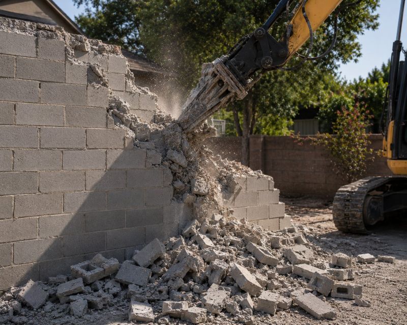 Masonry Demolition in Sacramento, CA