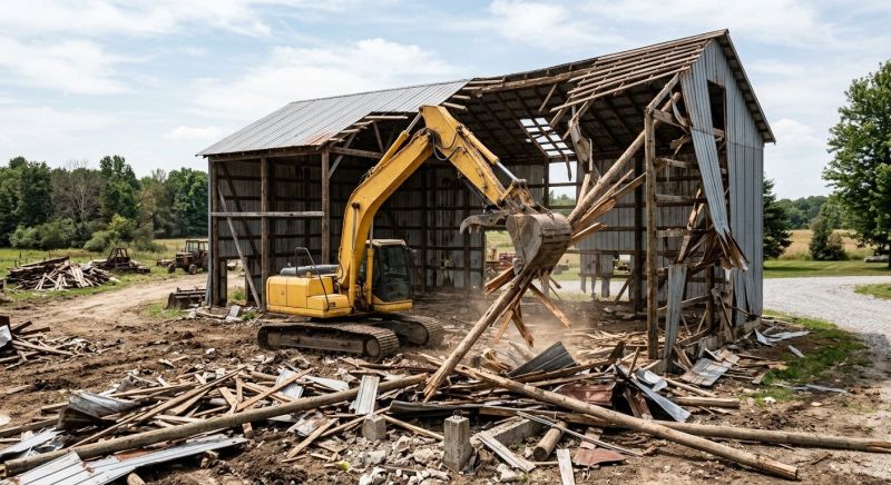 Pole Barn Demolition in Sacramento, CA